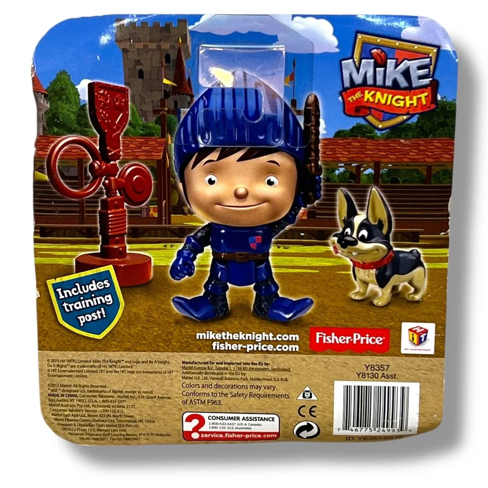 Fisher Price Mike the Knight Mike & Yap Training‎ Post Playset Action Figure NEW